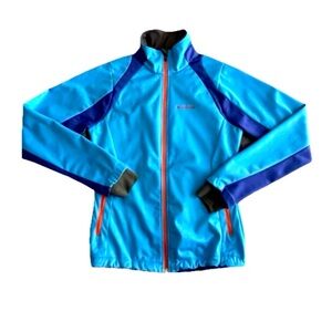 Columbia Womens Omni-Shield-Heat Advanced Repellency Jacket Sz S Blue Gorpcore